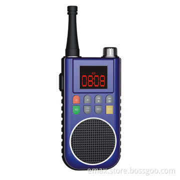 MP3 Walkie Talkie, 3W Output Power with Torch Function